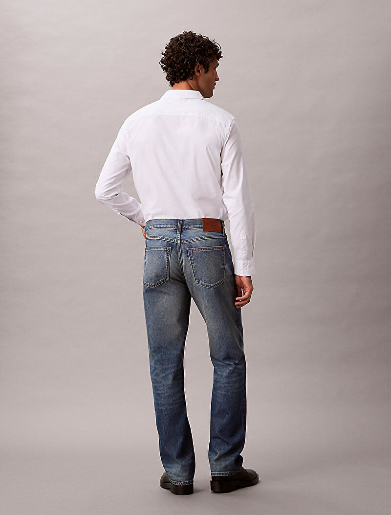 Calvin Klein Mavi Renkli Erkek 90s Straight Blue Jean Pantolon