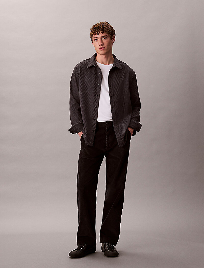 Erkek 90s Straight Corduroy Pantolon