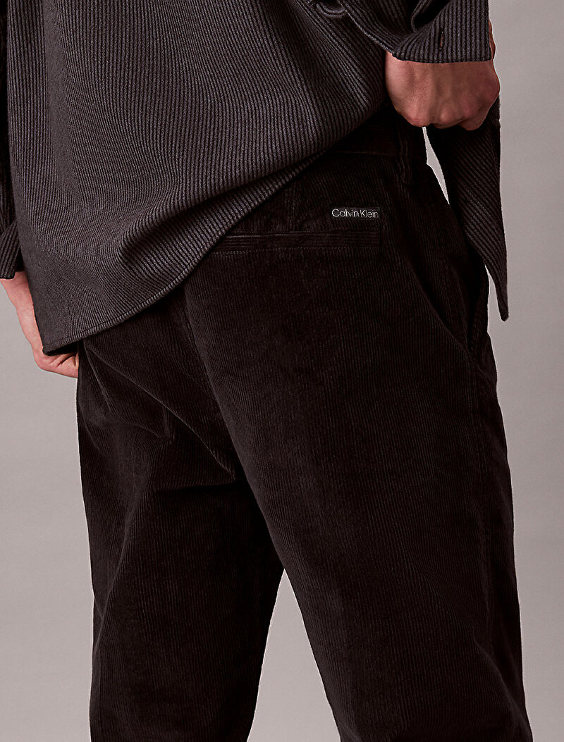 Calvin Klein Siyah Renkli Erkek 90s Straight Corduroy Pantolon