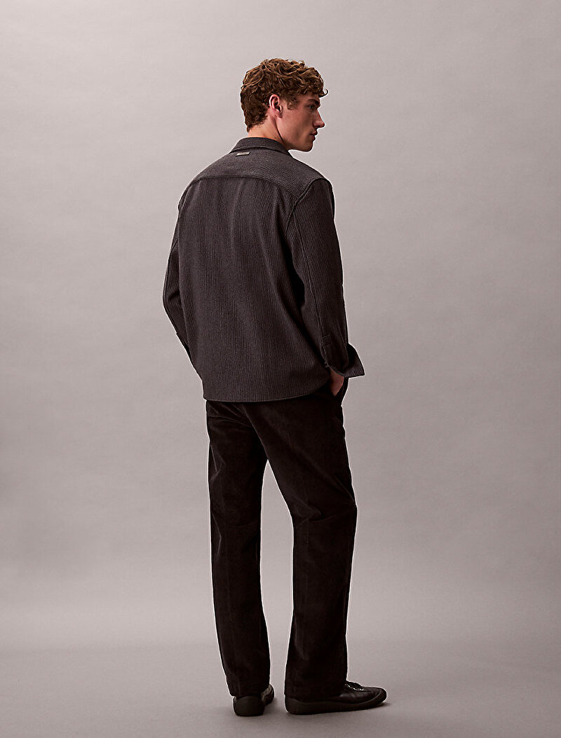 Calvin Klein Siyah Renkli Erkek 90s Straight Corduroy Pantolon