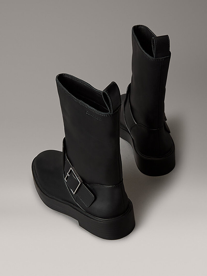 Calvin Klein Siyah Renkli Kadın Concave Welt Bot