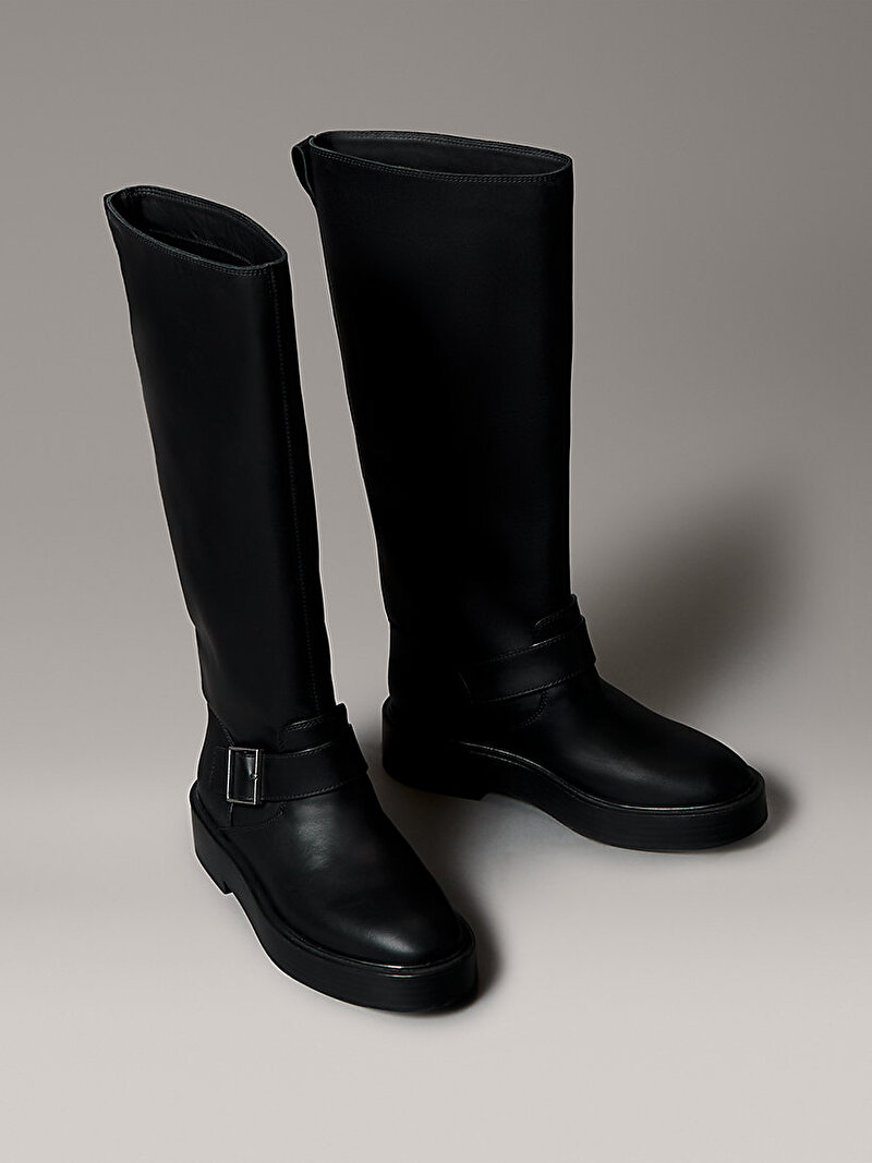 Calvin Klein Siyah Renkli Kadın Concave Welt Bot