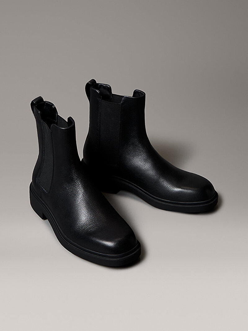 Calvin Klein Siyah Renkli Erkek Dress Lug Chelsea Bot