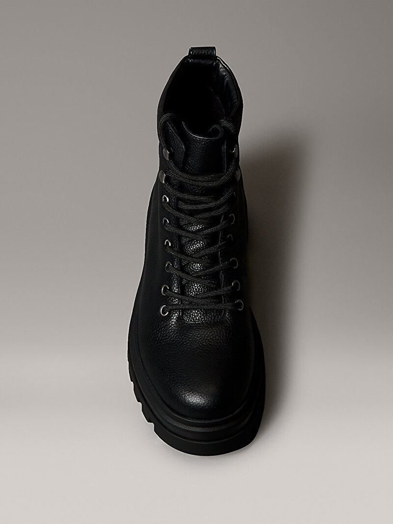 Calvin Klein Siyah Renkli Erkek Lugged Hiking Lace Up Bot