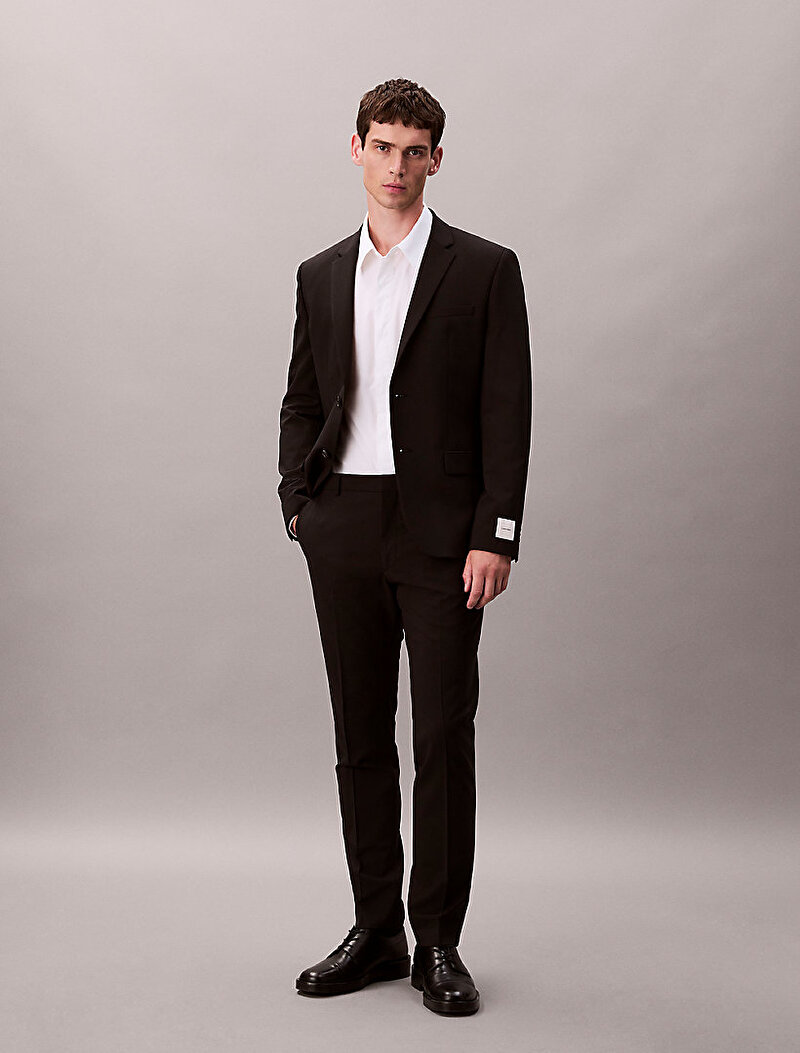 Erkek Italian Wool Blend Blazer