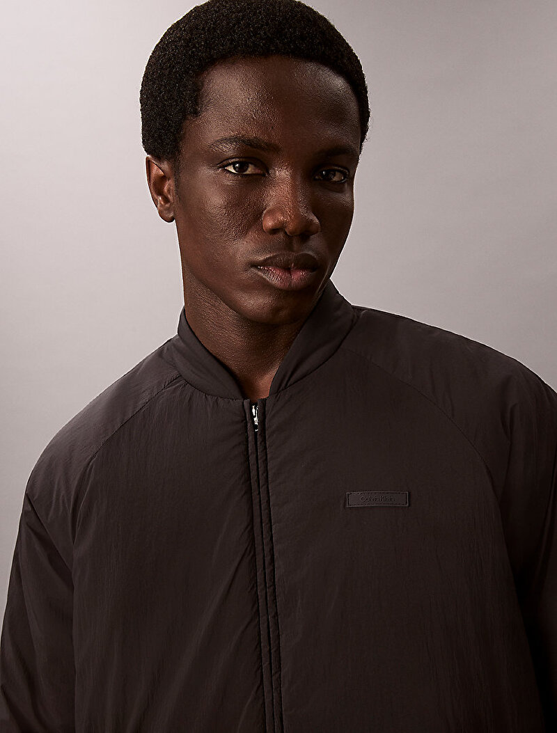 Calvin Klein Siyah Renkli Erkek Bomber Ceket