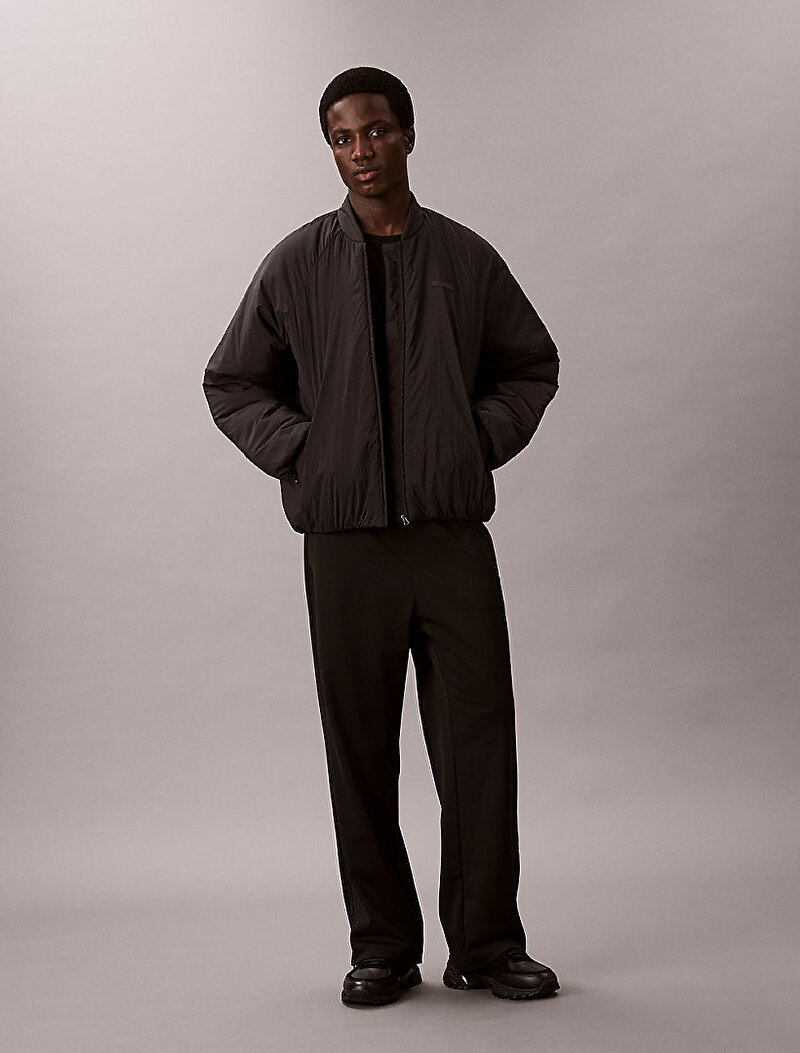 Calvin Klein Siyah Renkli Erkek Bomber Ceket