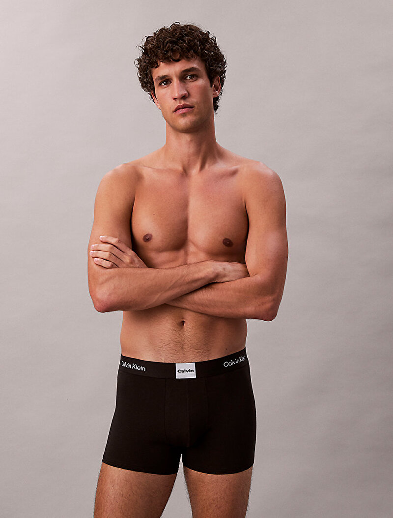Calvin Klein Siyah Renkli Erkek 3'lü Paket Trunk Boxer Seti