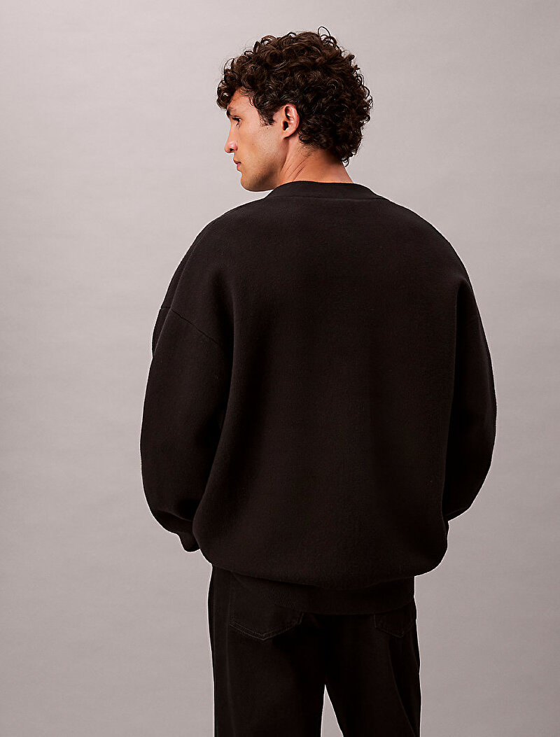 Calvin Klein Siyah Renkli Erkek Kaşmir Kazak