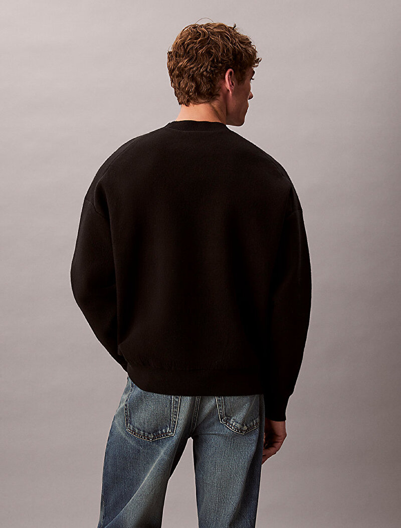 Calvin Klein Siyah Renkli Erkek Kaşmir Kazak