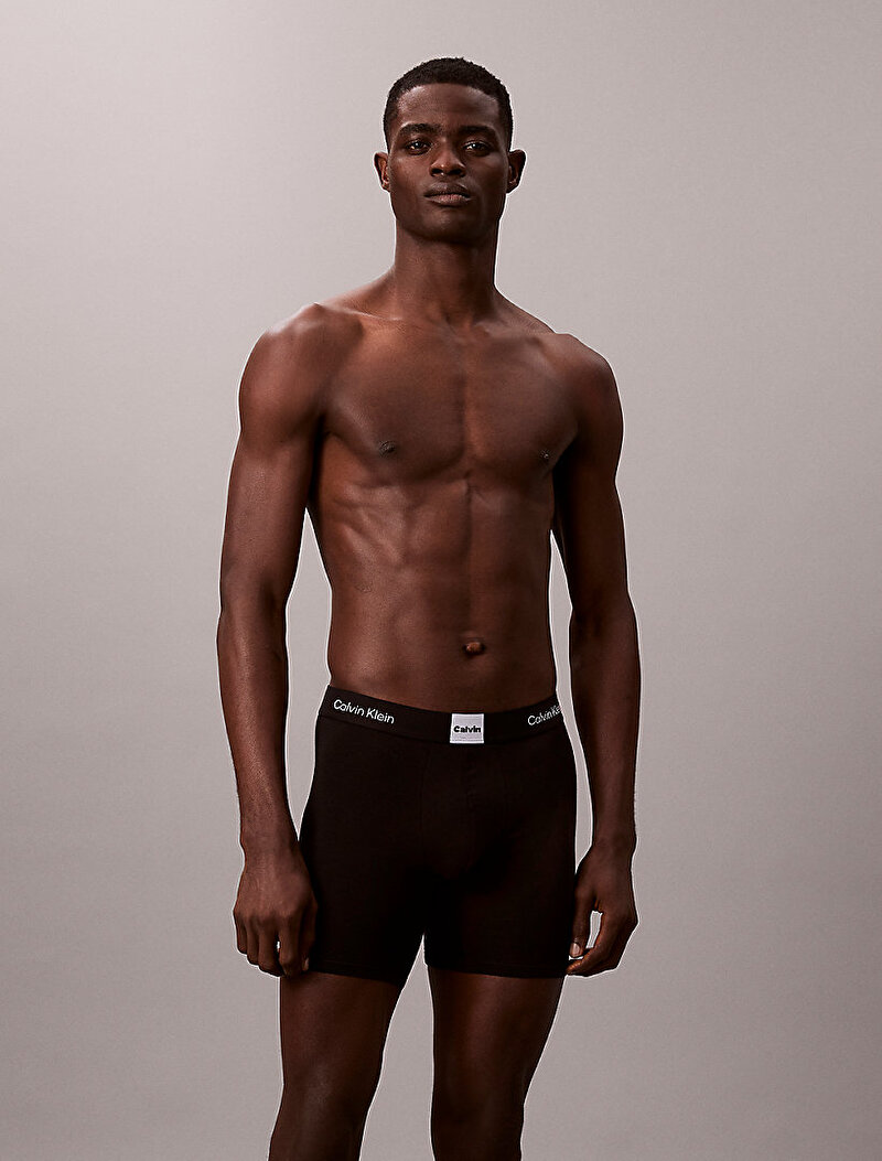 Calvin Klein Siyah Renkli Erkek 3'lü Paket Brief Boxer Seti