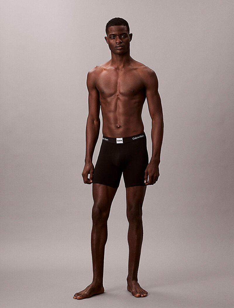 Calvin Klein Siyah Renkli Erkek 3'lü Paket Brief Boxer Seti
