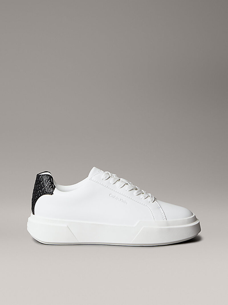 Calvin Klein Beyaz Renkli Kadın Chunky Cupsole Laceup Sneaker