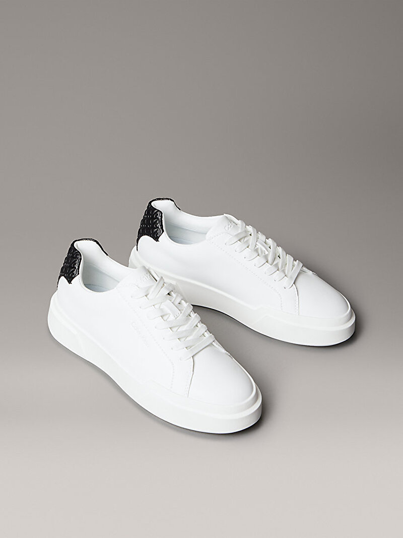 Calvin Klein Beyaz Renkli Kadın Chunky Cupsole Laceup Sneaker