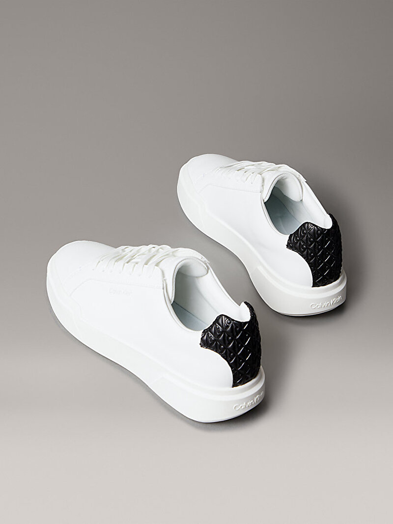 Calvin Klein Beyaz Renkli Kadın Chunky Cupsole Laceup Sneaker