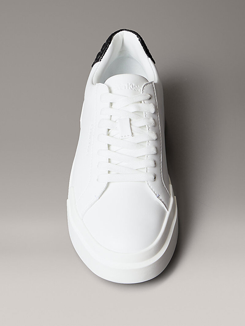Calvin Klein Beyaz Renkli Kadın Chunky Cupsole Laceup Sneaker