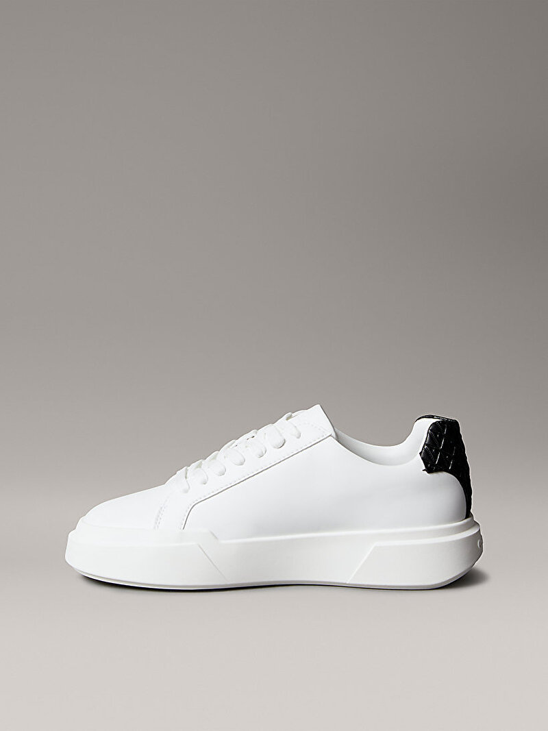 Calvin Klein Beyaz Renkli Kadın Chunky Cupsole Laceup Sneaker