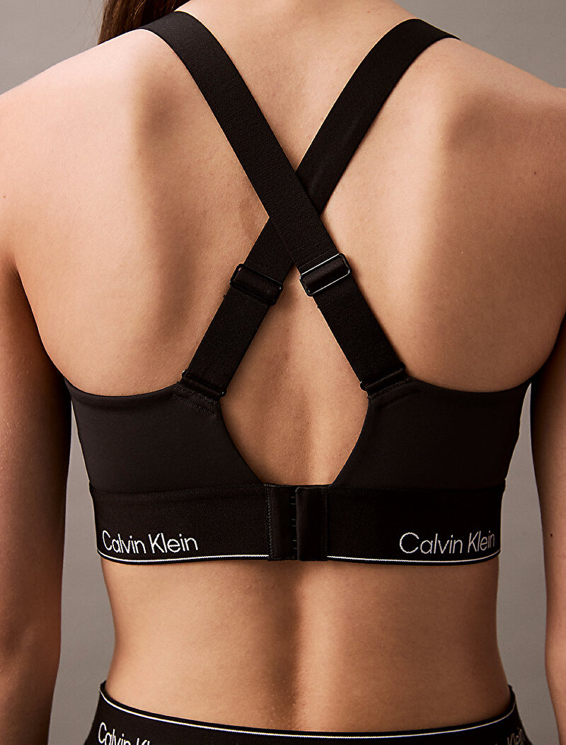 Calvin Klein Siyah Renkli Kadın Modern Sport High Sporcu Sütyeni