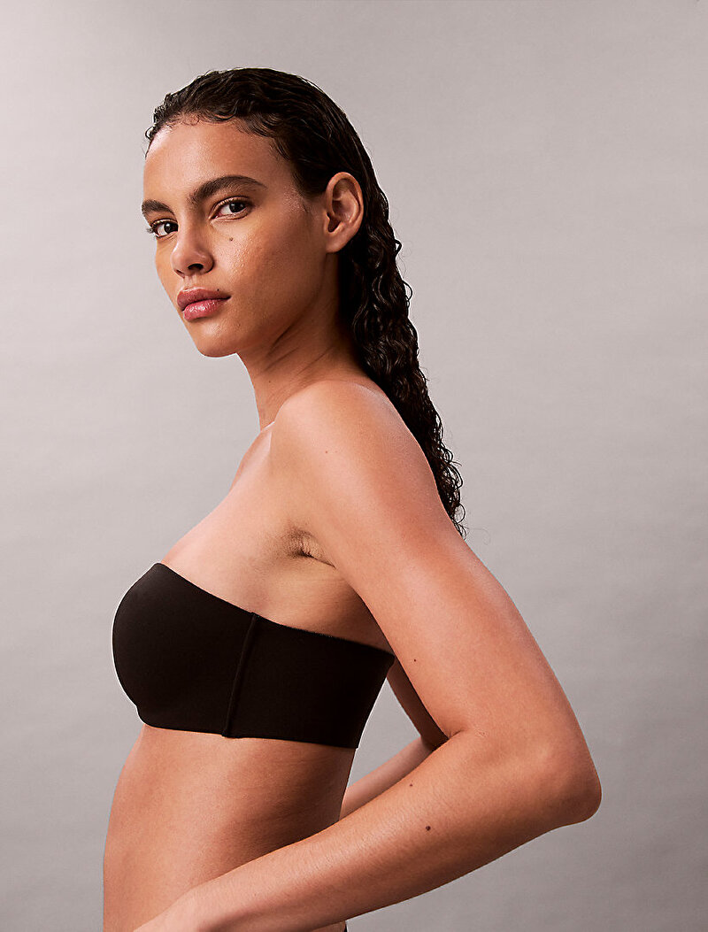 Calvin Klein Siyah Renkli Kadın Adapt Bandeau Strapless Sütyen