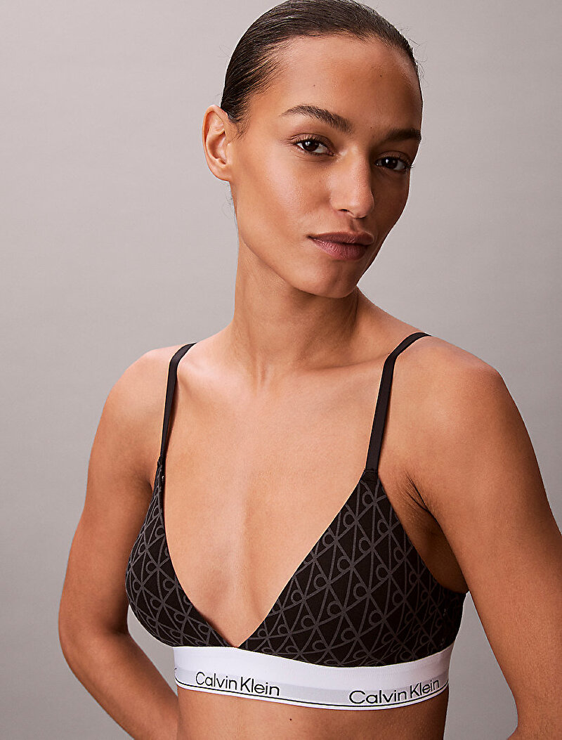 Calvin Klein Siyah Renkli Kadın Lightly Lined Triangle Sütyen