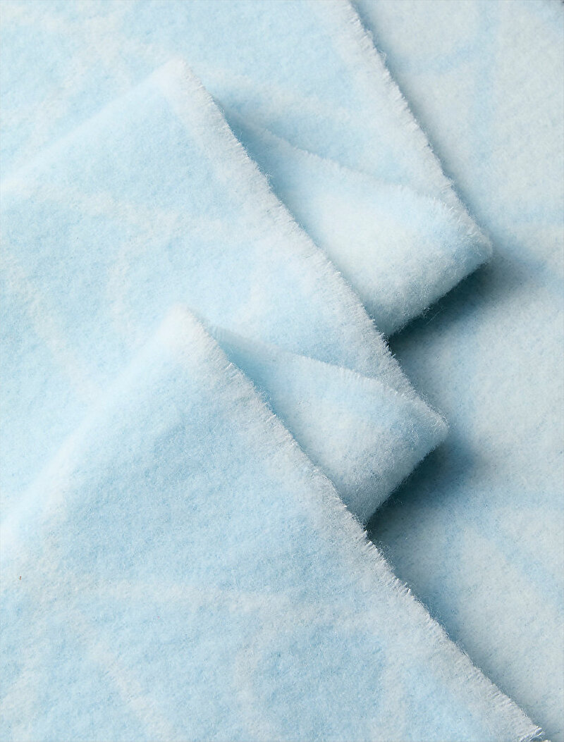 Calvin Klein Mavi Renkli Erkek Emblem Brushed Atkı