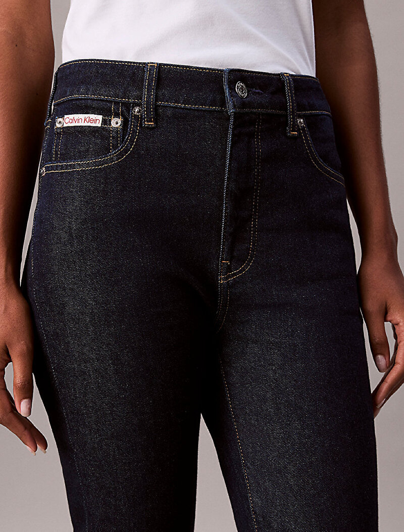 Calvin Klein Lacivert Renkli Kadın Skinny Boot CK Classic Jean Pantolon