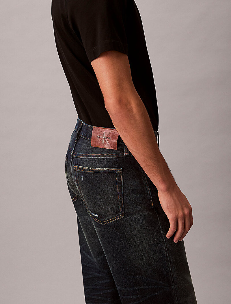 Calvin Klein Mavi Renkli Erkek Standard Straight Jean Pantolon