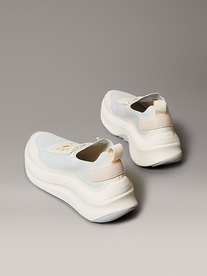 Calvin Klein Beyaz Renkli Kadın Chunky Runner Laceup Sneaker