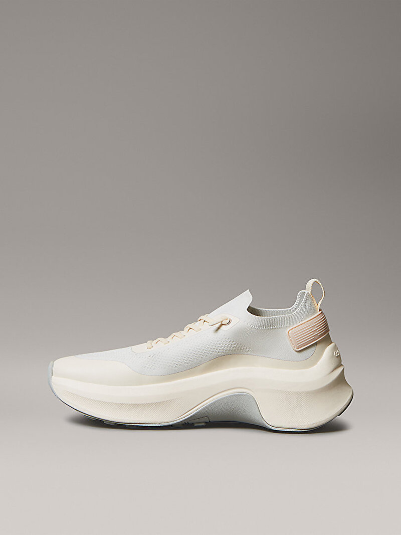 Calvin Klein Beyaz Renkli Kadın Chunky Runner Laceup Sneaker