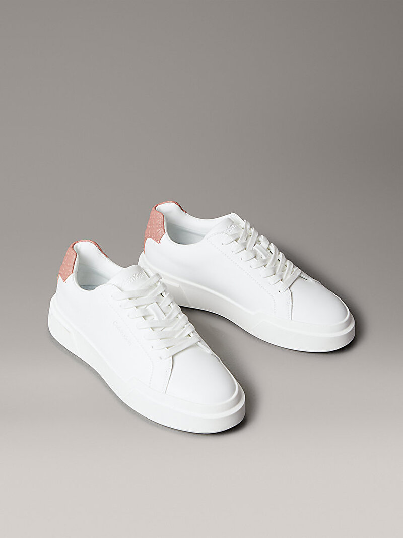 Calvin Klein Beyaz Renkli Kadın Chunky Cupsole Laceup Sneaker