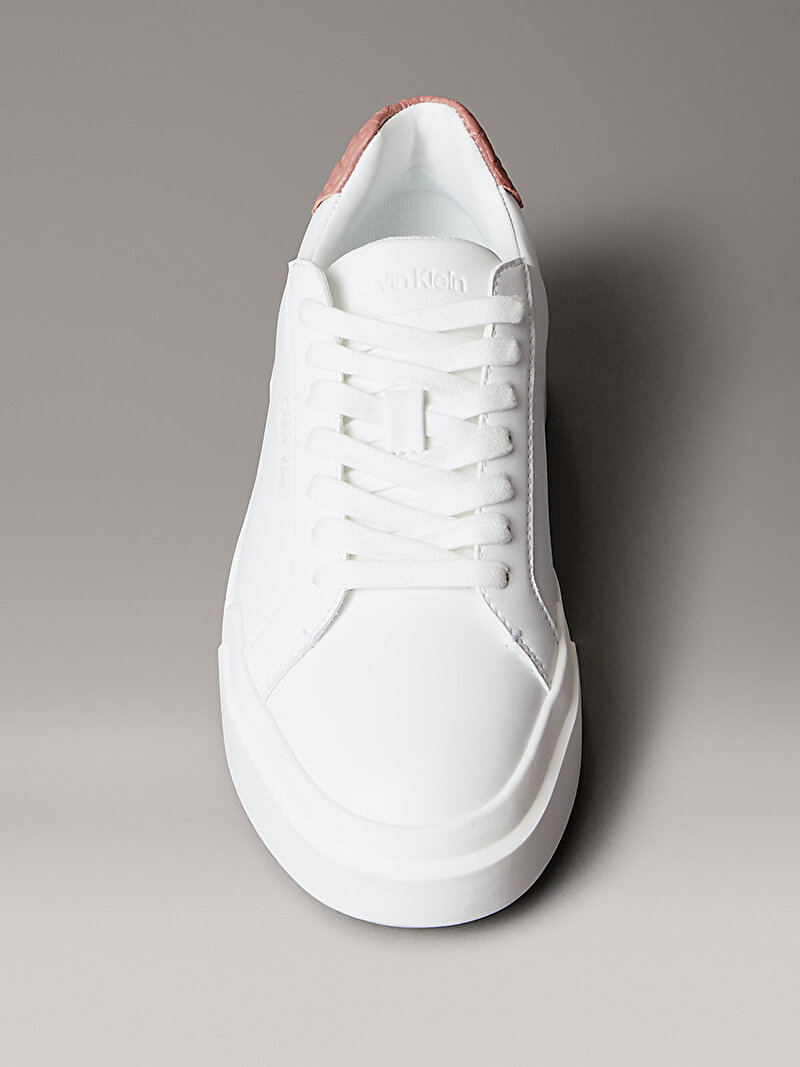 Calvin Klein Beyaz Renkli Kadın Chunky Cupsole Laceup Sneaker