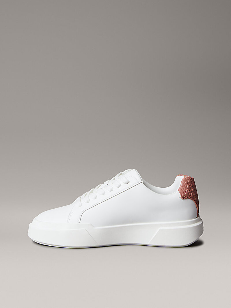 Calvin Klein Beyaz Renkli Kadın Chunky Cupsole Laceup Sneaker