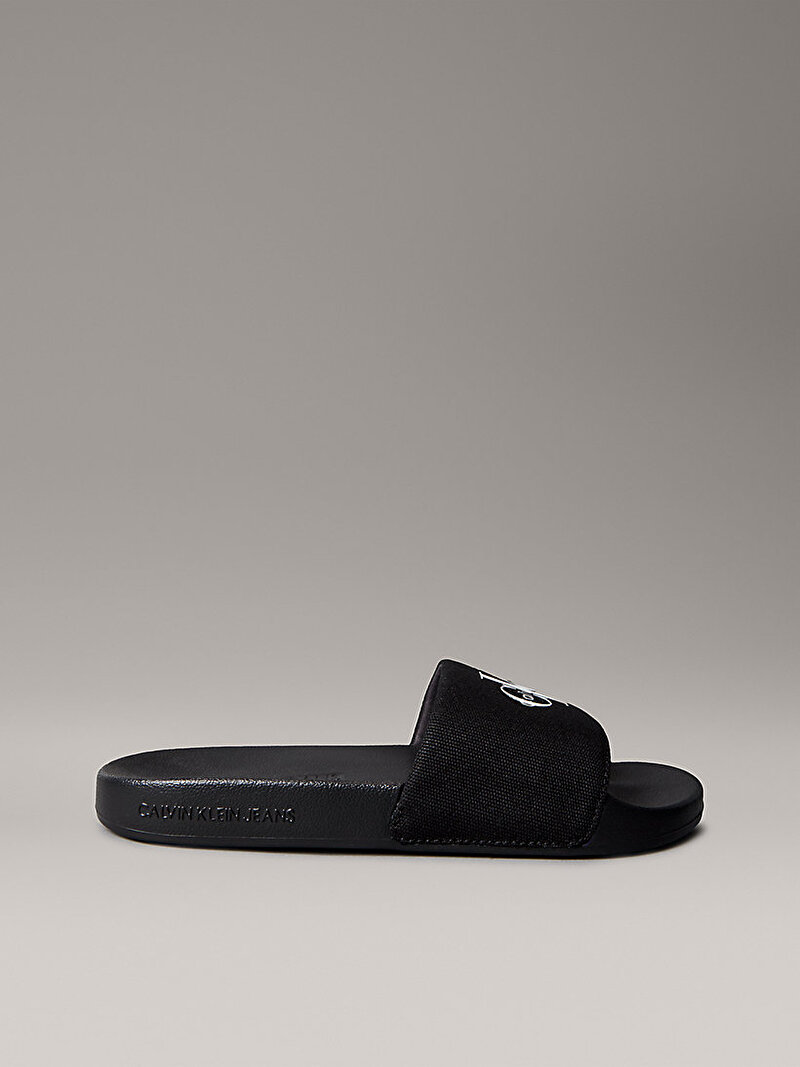 Calvin Klein Siyah Renkli Kadın Slide Monogram Terlik