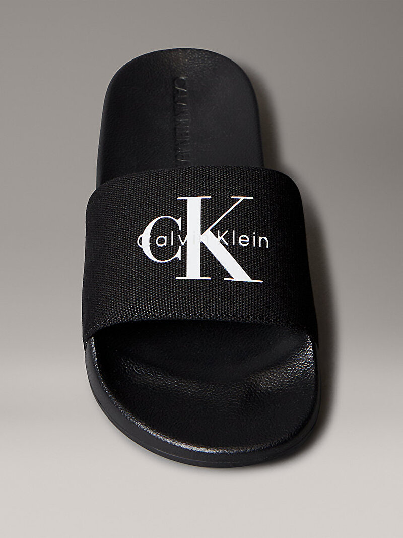 Calvin Klein Siyah Renkli Kadın Slide Monogram Terlik
