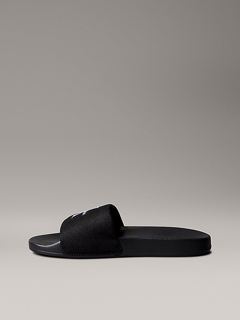 Calvin Klein Siyah Renkli Kadın Slide Monogram Terlik