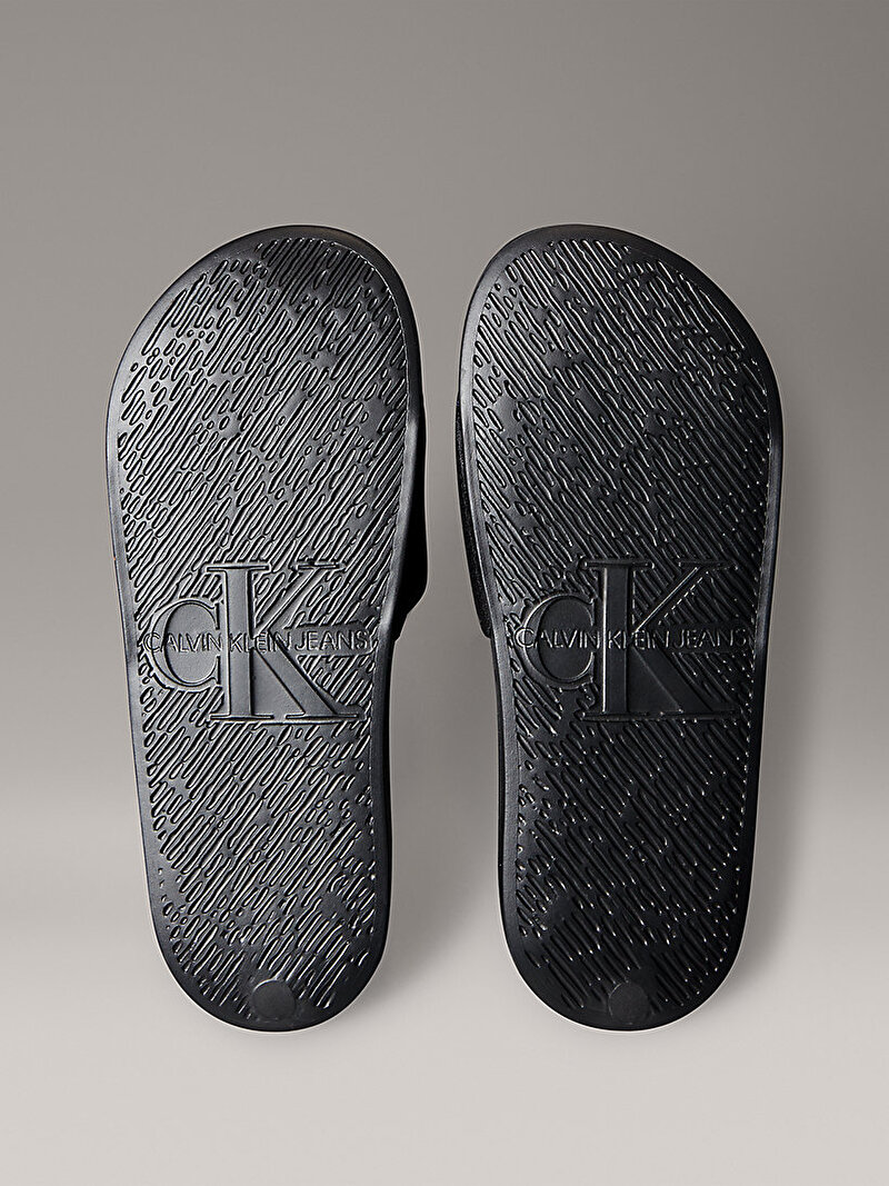 Calvin Klein Siyah Renkli Kadın Slide Monogram Terlik