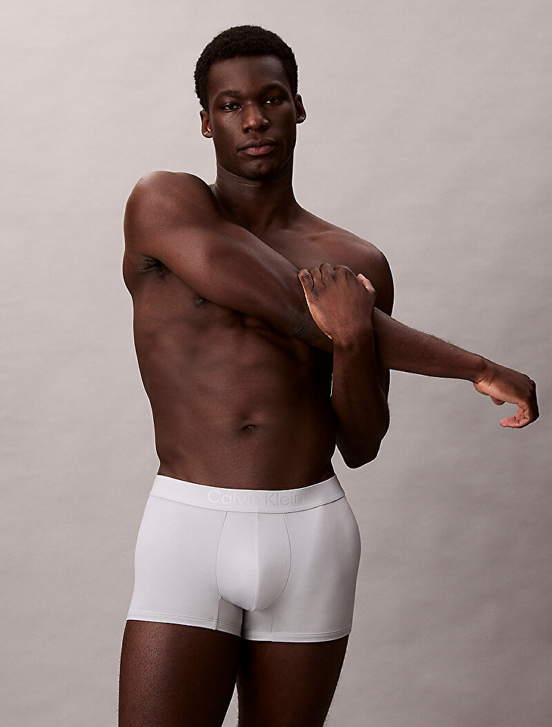 Calvin Klein Gri Renkli Erkek Trunk Boxer
