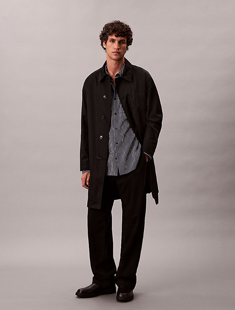 Calvin Klein Lacivert Renkli Erkek Thin Striped Gömlek