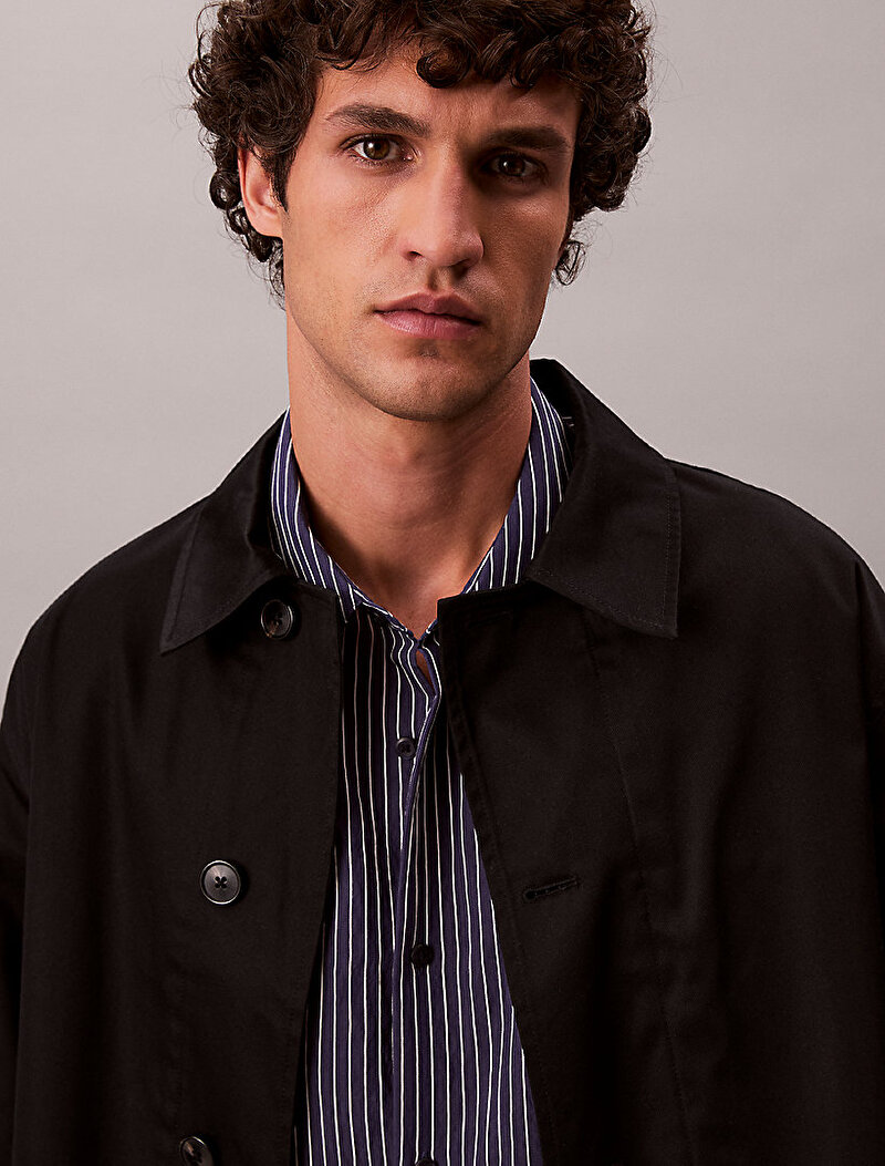 Calvin Klein Lacivert Renkli Erkek Thin Striped Gömlek