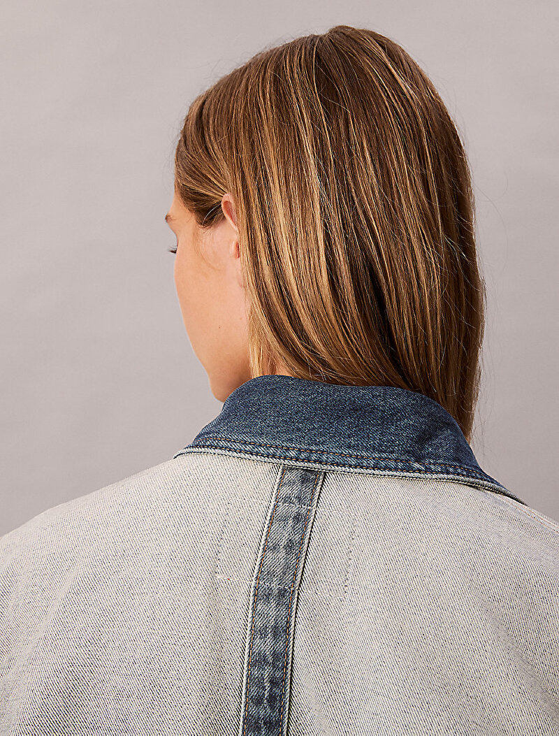 Calvin Klein Mavi Renkli Kadın Chore Denim Ceket