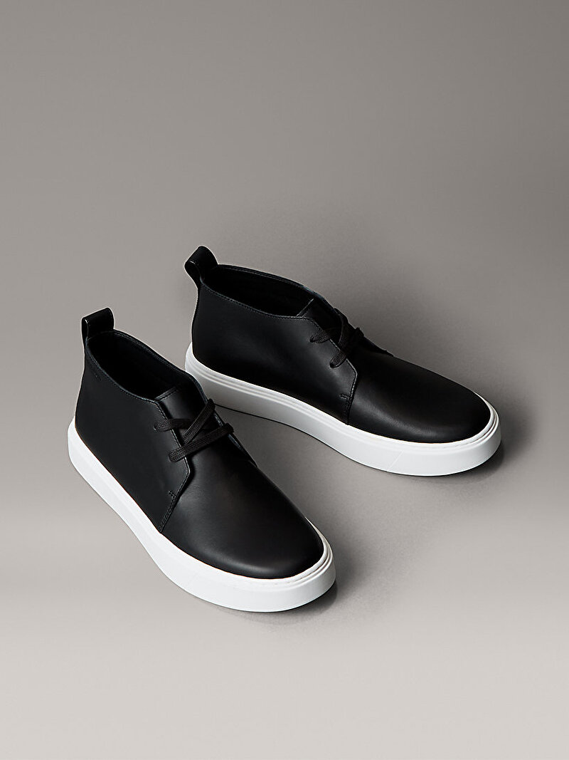 Calvin Klein Siyah Renkli Erkek Hybrid Clean Cup Mid Bot