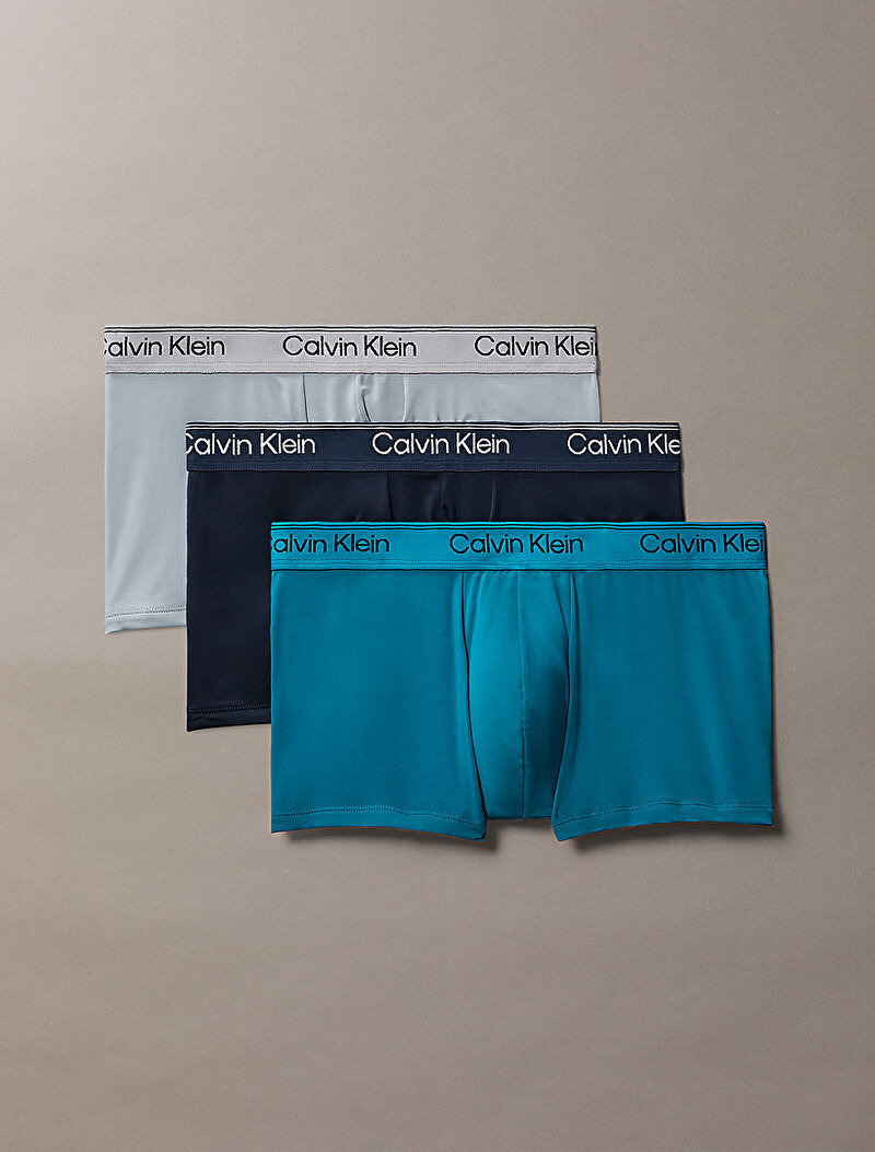 Calvin Klein Çok renkli Renkli Erkek 3'lü Paket Low Rise Trunk Boxer