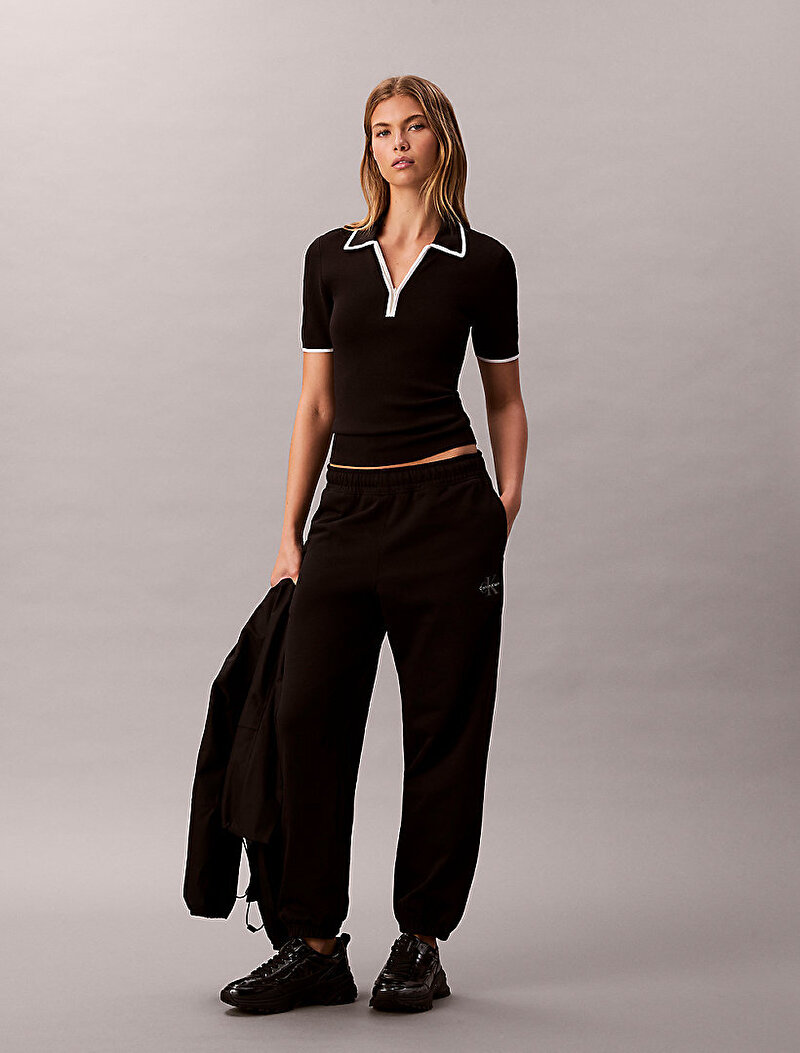 Kadın Monologo Foil French Eşofman Altı