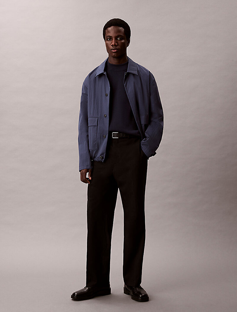 Calvin Klein Lacivert Renkli Erkek Snowy Tech Kazak