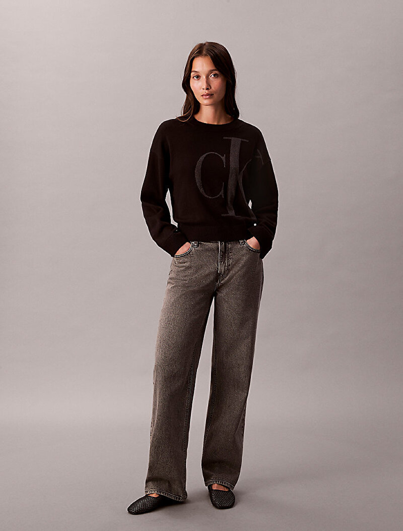 Kadın Long Sleeve Smooth Kazak