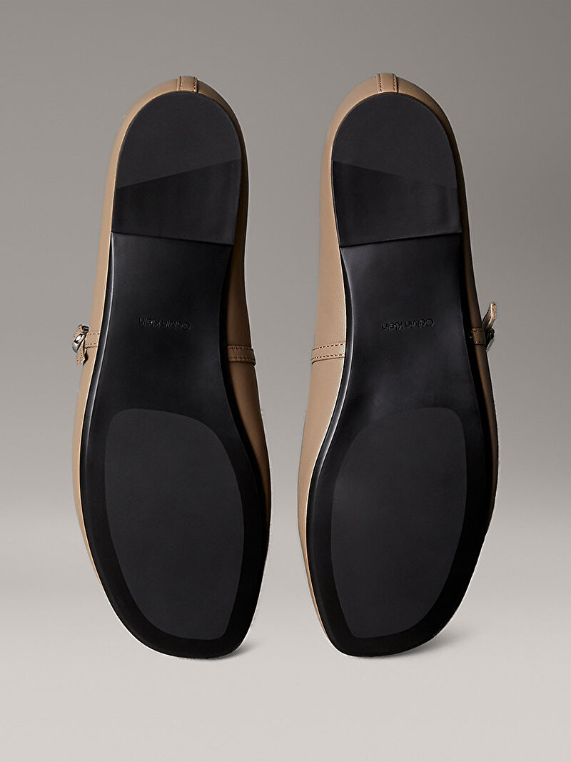 Calvin Klein Bej Renkli Kadın Oblique Babet