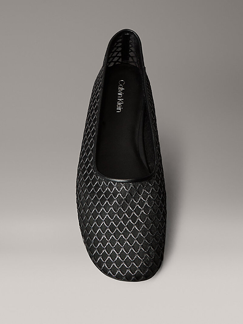 Calvin Klein Siyah Renkli Kadın Oblique Babet