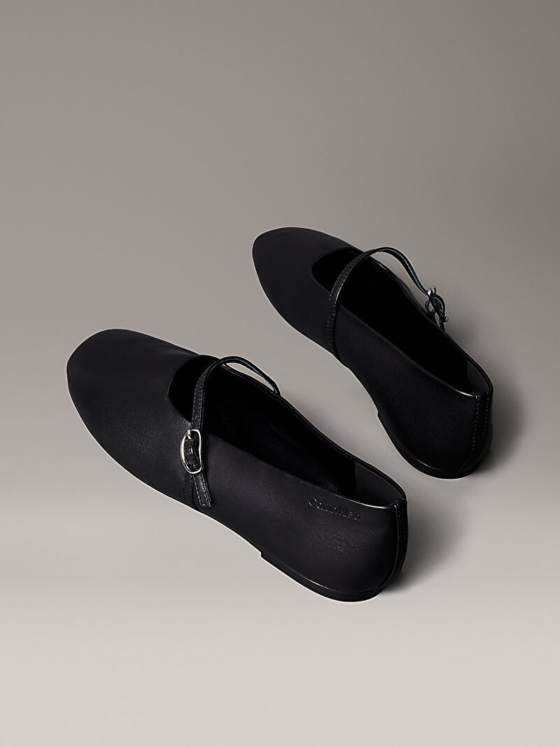 Calvin Klein Siyah Renkli Kadın Oblique Babet