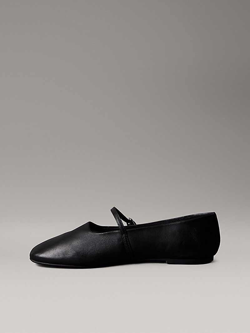 Calvin Klein Siyah Renkli Kadın Oblique Babet