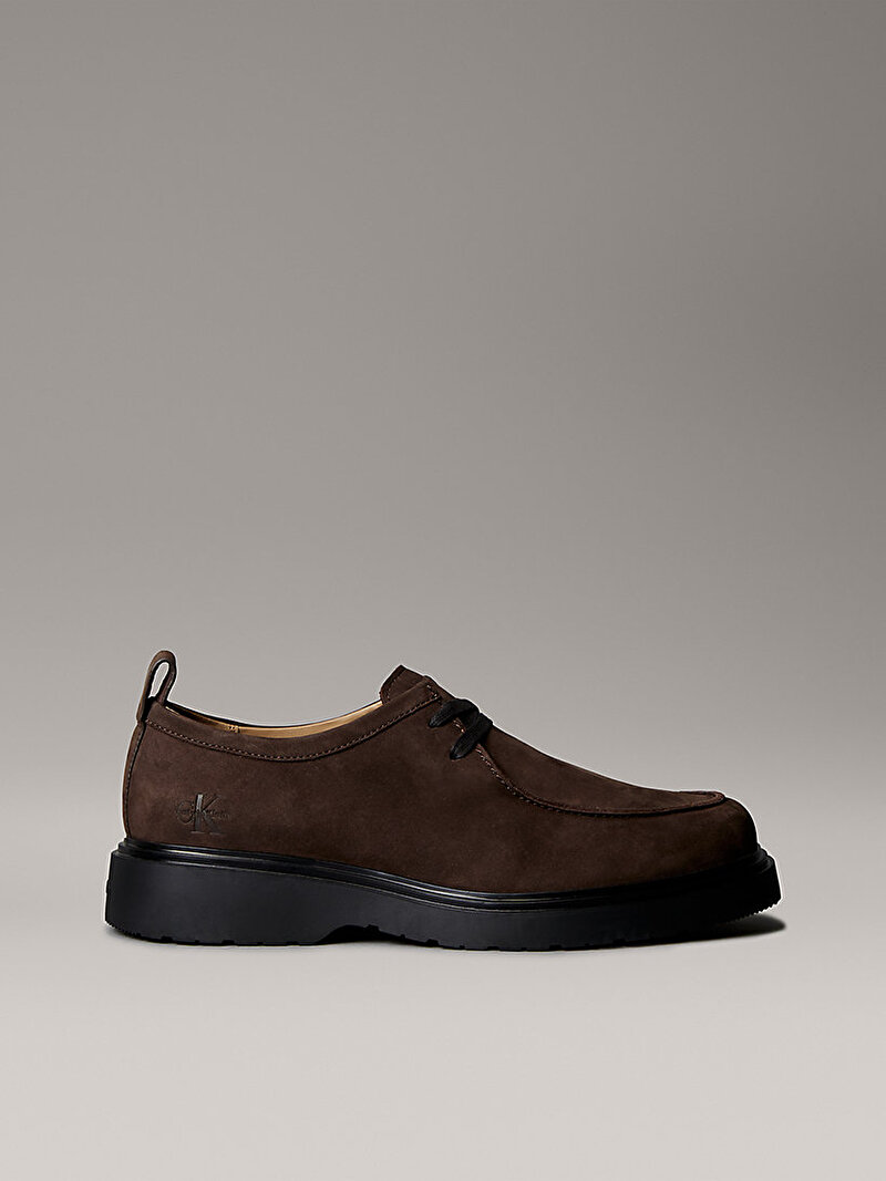 Calvin Klein Kahverengi Renkli Erkek Combat Apron Oxford Ayakkabı